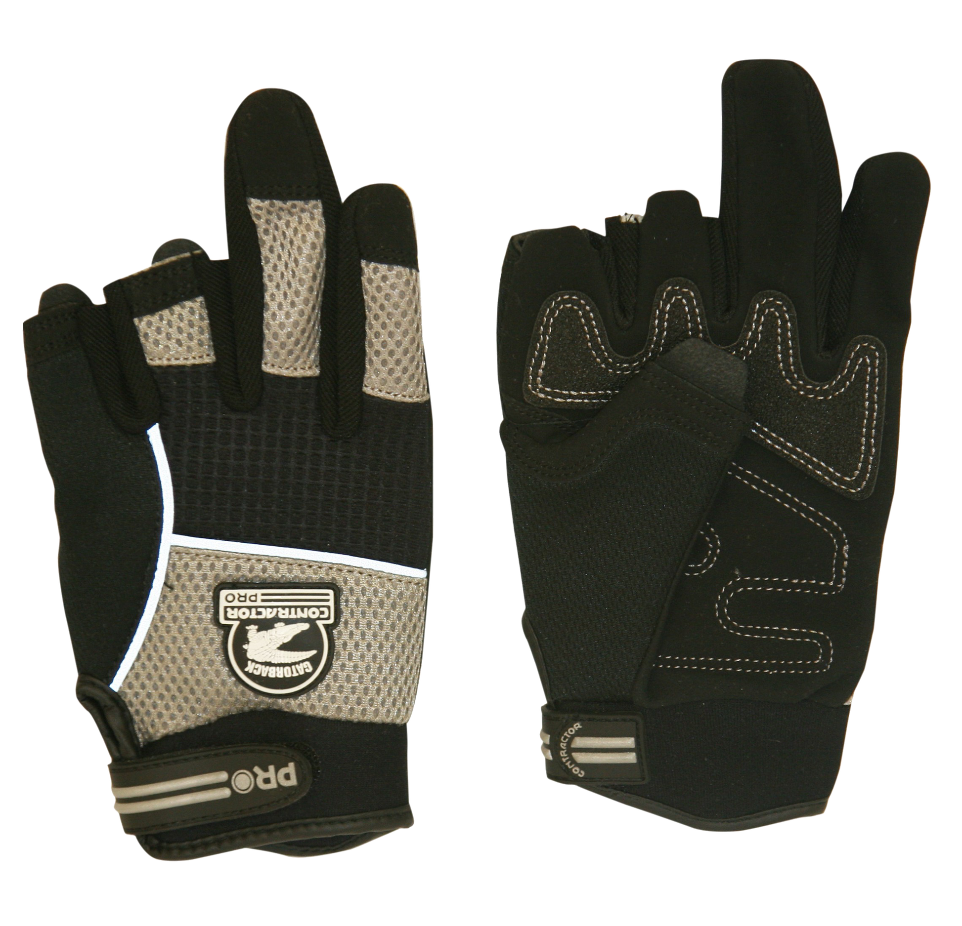 Gatorback 633 Fingerless Work Gloves - Gatorback Tool Belts