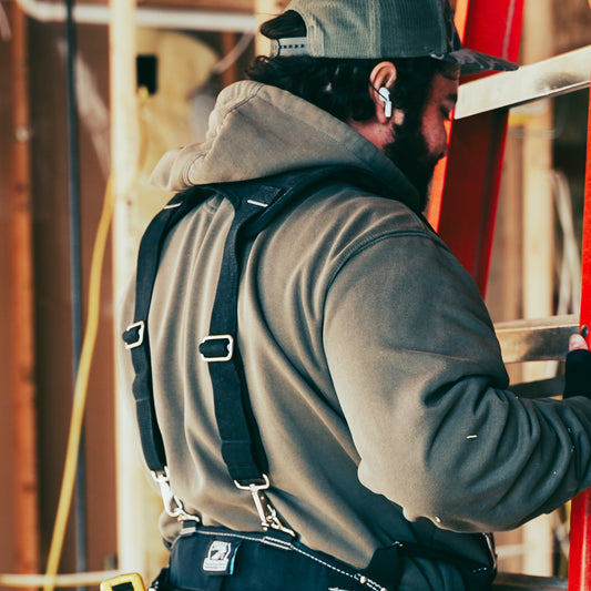 Gatorback B616 Deluxe Suspender Harness w/Molded Air Channel Shoulder & Neck Padding, Chest Strap & Metal Spring Hooks (Suspenders)